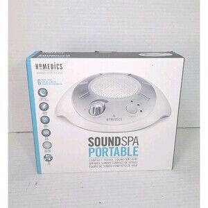 Homedics Sound Spa White Noise Machine 6 Relaxing Nature Sounds for Home Sleep